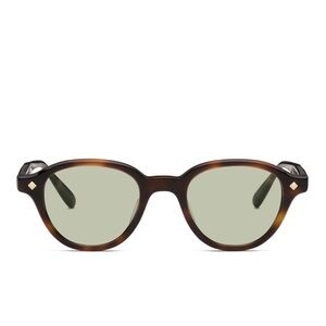Lunetterie Générale - Bon Vivant - Classic Tortoise Sunglasses with Green Lenses